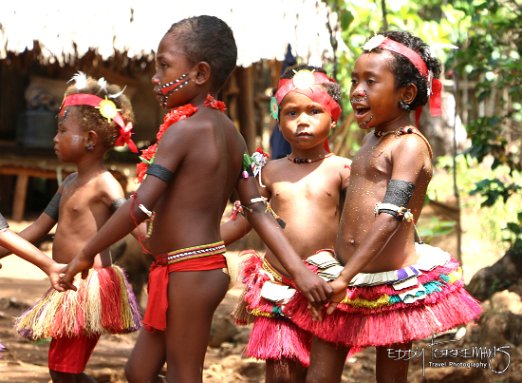 Kiriwina Lovely children at the island of Kiriwina - December 2018
